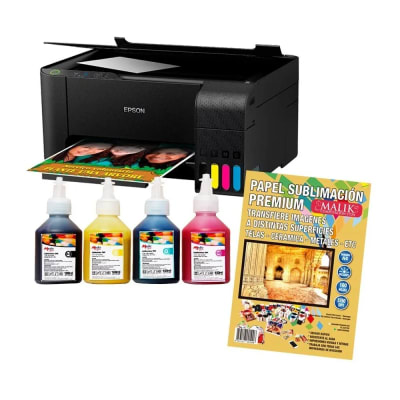 Impresora Epson L3210 + Tintas Y Papel Sublimación Impresora Epson L3210 + Tintas Y Papel Sublimación