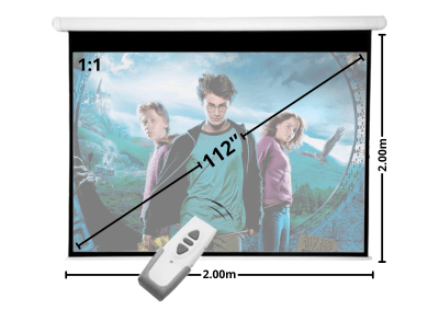 Telon Mural Electric Premium Malik 2.00m x 2.00m (112 ? ?Diagonal) 1:1 con C/R