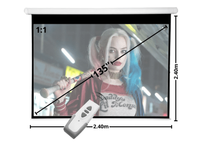 Telon Mural Electric Premium Malik 2.40m x 2.40m (135¨ Diagonal) 1:1 con C/R