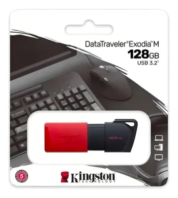 PENDRIVE 128GB USB 3.2 KINGSTON EXODIA M