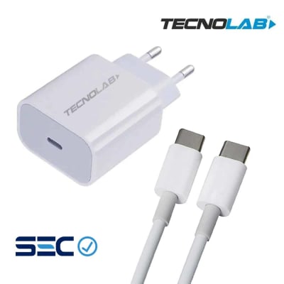 CARGADOR TECNOLAB TIPO C A TIPO C CARGA RAPIDA TL094 CARGADOR TECNOLAB TIPO C A TIPO C CARGA RAPIDA TL094