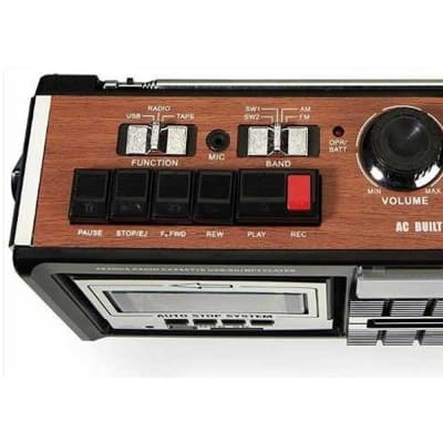 RADIO GRABADORA CASSETTE RETRO BLUETOOTH /AM/FM/SW AP02076