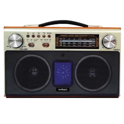 RADIO RETRO PORTÁTIL BLUETOOTH/ FM/ USB/ SD/ RECARGABLE AP02056