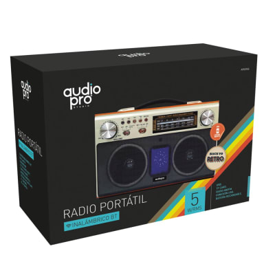 RADIO RETRO PORTÁTIL BLUETOOTH/ FM/ USB/ SD/ RECARGABLE AP02056