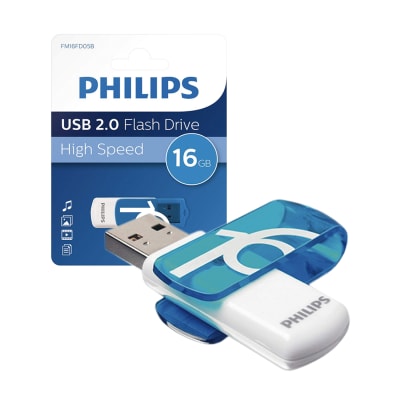 PENDRIVE 16GB PHILIPS VIVID BLUE 2.0