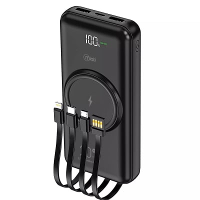 POWERBANK INALAMBRICO 20.000mAh CARGADOR PORTÁTIL LCD BIG WIRELESS ENERGY 6 310MLB09411 MLAB