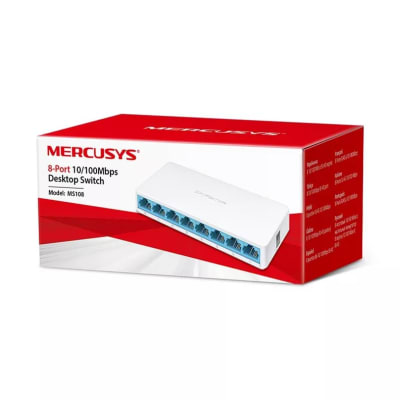 Switch de Escritorio Mercusys MS108 de 8 Puertos 10/100