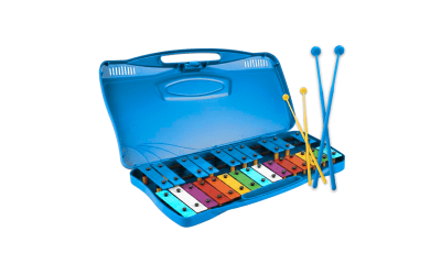 Metalofono 25 Notas Premium Malik Azul con 4 Baquetas