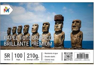 Papel Foto Glossy 13x18 (5x7