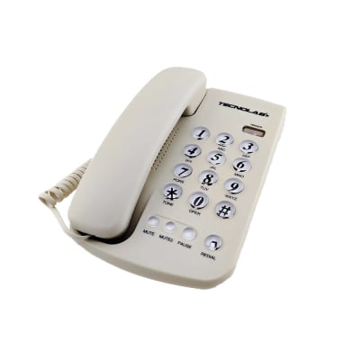 TELÉFONO TECNOLAB DE SOBREMESA BLANCO TL483W