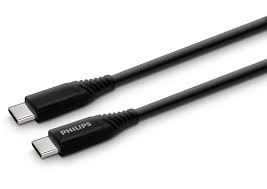 CABLE PHILIPS USB-C A USB-C 1M 30W MAX NEGRO