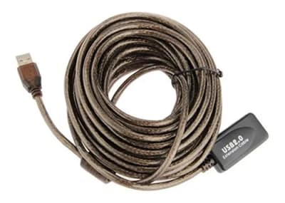 CABLE USB ACTIVO 20M DOBLE IC COBRE