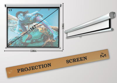 Telon Mural Premium Malik 3.00m x 3.00m (167´´ Diagonal) 1:1