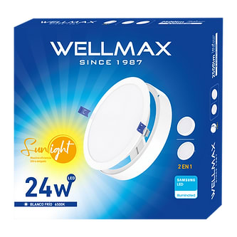 PLAFON MIXTO REDON. SUNLIGHT WELLMAX 24W