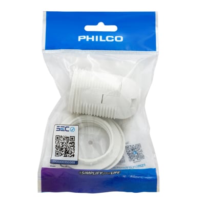 PORTA LAMPARAS E27 C/ROSCA 250V 10A BLANCO