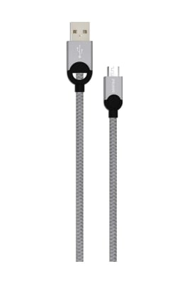 CABLE USB - C 1.2 MTS TRENZADO GRIS DLC2628T PHILIPS CABLE USB - C 1.2 MTS TRENZADO GRIS DLC2628T PHILIPS