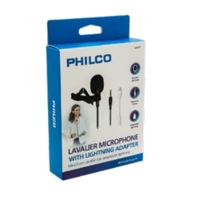 MICROFONO DE SOLAPA/LAVALIER CONEXIÓN 3,5 Y ADAP. PARA IPHONE