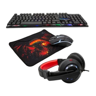 KIT MONSTER CREW INSERTION TECLADO + MOUSE + AUDIFONOS + MOUSEPAD