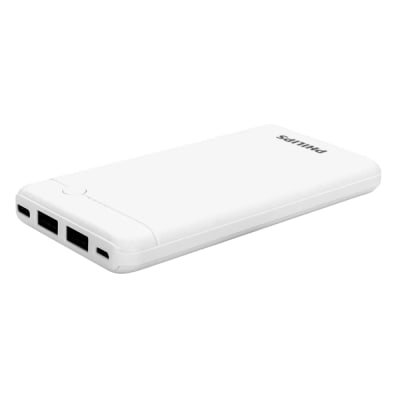 BATERIA PORTATIL DE 10.000mAh COLOR BLANCO PHILIPS BATERIA PORTATIL DE 10.000mAh COLOR BLANCO PHILIPS