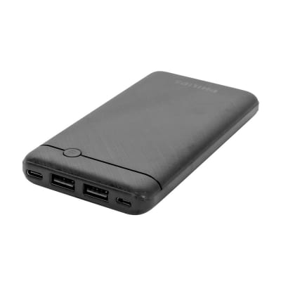 BATERIA PORTATIL DE 10.000MAH COLOR NEGRO PHILIPS BATERIA PORTATIL DE 10.000MAH COLOR NEGRO PHILIPS