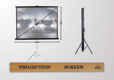 Telón con Trípode Premium Malik 2.00m x 1.50m (100