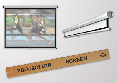 Telón Mural Premium Malik 2.40m x 2.40m (135'' Diagonal) 1:1