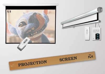 Telon Mural Electric Premium Malik 1.80m x 1.80m (100 pulg Diagonal) 1:1 con C/R