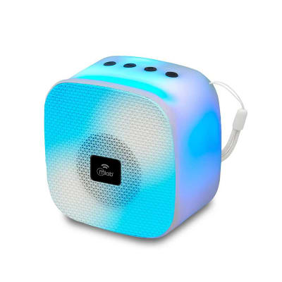 MLAB PARLANTE MINI FLAMING CUBE BLANCO