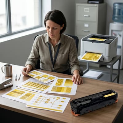 TONER AMARILLO COMPATIBLE PARA HP M254 M281 HP202 A CF502A Y