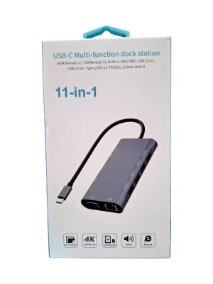 Adaptador MultiFunción Portátil 11 en 1 Docking station USB-C 9591A