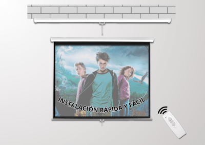 Telon Mural Electric Premium Malik 2.00m x 2.00m (112 pulg Diagonal) 1:1 con C/R