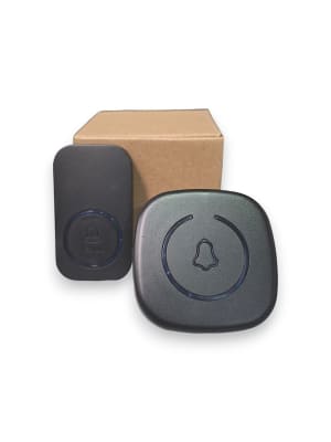 Timbre Inalámbrico Negro Diseño Slim para Espacios Modernos