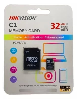 MICROSD SHDC 32GB/CLASS 10 HIKVISION HS-TF-C1