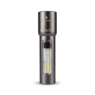 LINTERNA TÁCTICA RECARGABLE POWERLAB 1000 LUMENS ZOOM 3X LASER