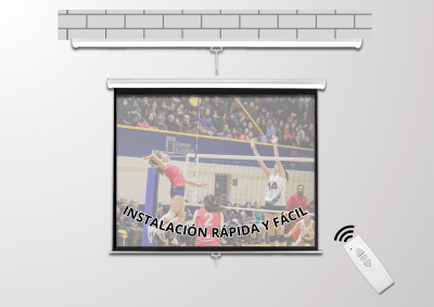 Telon Mural Electric Premium Malik 3.00m x 3.00m (167 pulg Diagonal) 1:1 con C/R