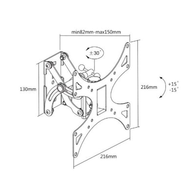 SOPORTE PARA TV DE 23 A 42 PULGADAS DINON 2305 SOPORTE PARA TV DE 23 A 42 PULGADAS DINON 2305