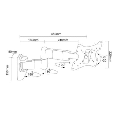 SOPORTE PARA TV 17 A 37 PULG 9057 SOPORTE PARA TV 17 A 37 PULG 9057