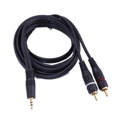 CABLE DE AUDIO PLUG 3.5MM A RCA 1.8MT AUDIO HIFI