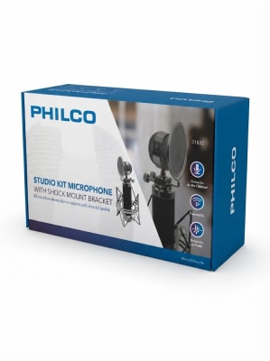 KIT MICROFONO CONDENSADOR CON SOPORTE ARAÑA PHILCO C31832