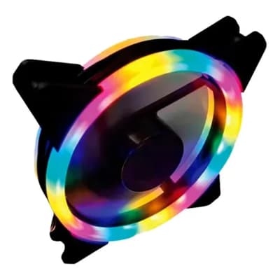 VENTILADOR GAMER PARA GABINETE RGB DINON 11083 VENTILADOR GAMER PARA GABINETE RGB DINON 11083