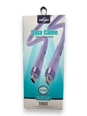 CABLE TIPO C A LIGHTNING NVS 244 20W 1MT