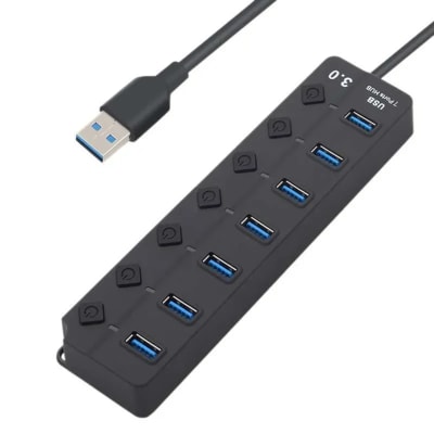 HUB USB 3.0 CON 7 PUERTOS 30CM
