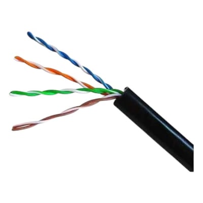 Cable de red UTP Cat 5 Resistente y Duradero Exterior 100mt