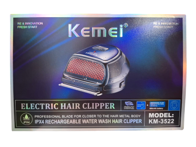MAQUINA DE CORTAR PELO KEMEI RECARGABLE KM-3522