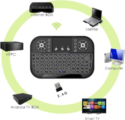 Teclado para Smart Tv iluminado Bluetooth + Wifi Teclado para Smart Tv iluminado Bluetooth + Wifi
