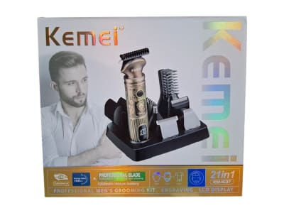 MAQUINA DE CORTAR PELO 21 EN 1 KEMEI RECARGABLE LCD DISPLAY KM-1637