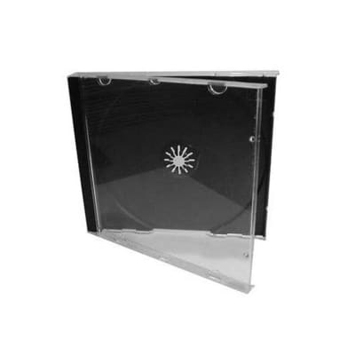 Caja de CD Negra Ultra Resistente – Acrílico PS 10.4 mm