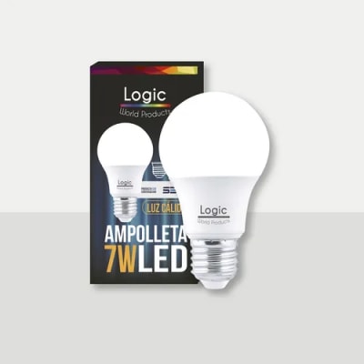 AMPOLLETA 7W LOGIC WW E27 LUZ CALIDA
