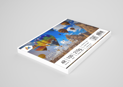 Papel Foto Glossy 10x15 (4x6) 210g 100 Hojas 4R
