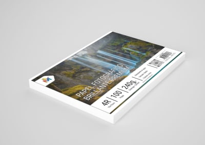 Papel Foto Glossy 10x15 (4x6) 240g 100 Hojas 4R